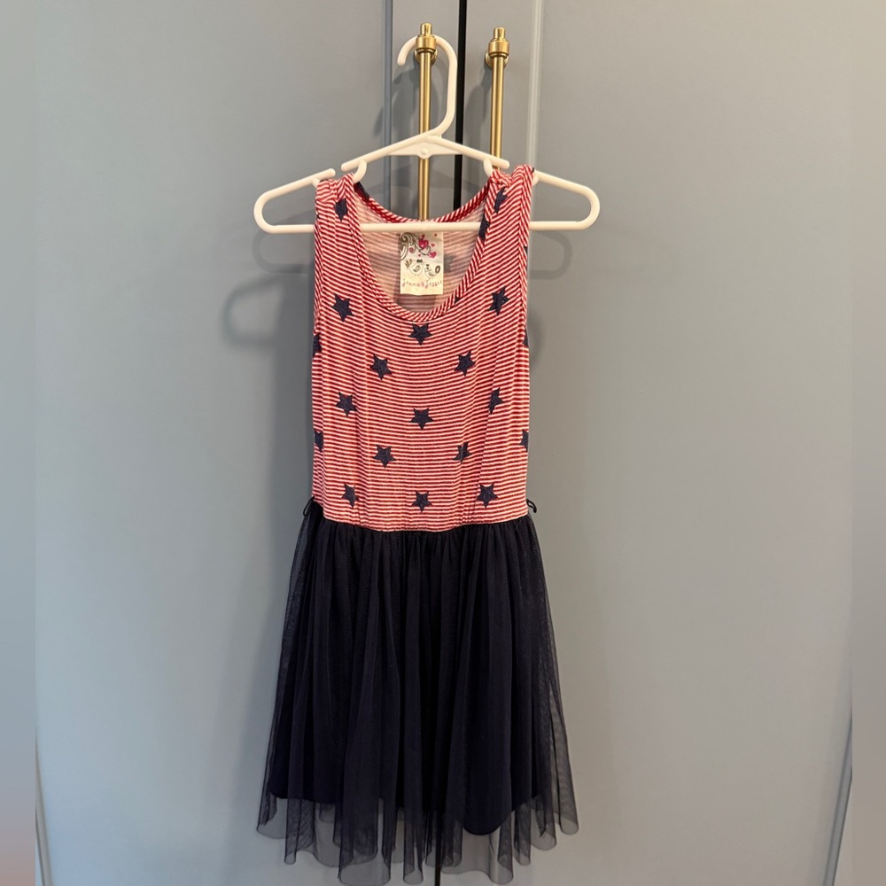 Patriotic Girls Tutu Dress Size 5!! Jenna & Jessie